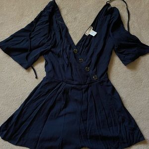 Navy romper